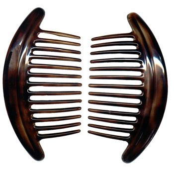 Camila - Interlocking Combs - Tort (2) - All Sales Are Final On This Item