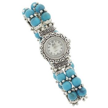 Karen Marie - Brighton Inspired - Vintage Bracelet Watch  Turquoise