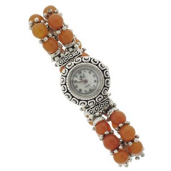 Karen Marie - Brighton Inspired - Vintage Bracelet Watch  Amber