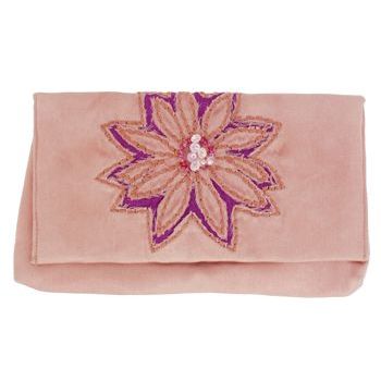 Chan Luu - Cut Out Silk Wallet - Taupe