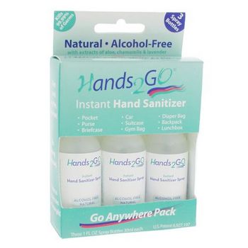 HairBoutique Beauty Bargains - Hands2Go Instant Hand Sanitizer - Pack of 3
