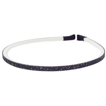 HB HairJewels - Lucy Collection - Skinny Glitter Headband - Black