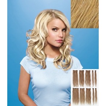 HairDo - 10 Piece Human Hair Extensions (Color: R25 Ginger Blonde)
