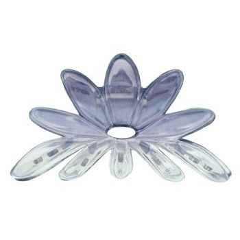 Scunci - Covered Hinge Flower Jaw Clip - Transparent Violet