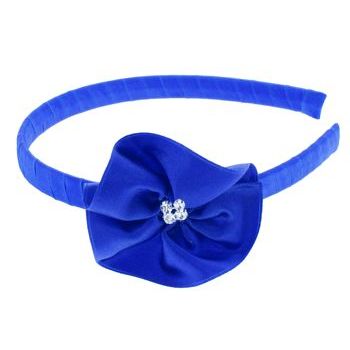 Balu - Flower Headband - Royal Blue w/Crystals (1)