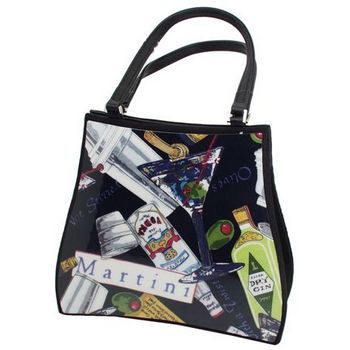 Karen Marie - Boutique Bags - Martini Acrylic Pop-Art Tote
