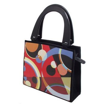 Karen Marie - Boutique Bags - Circle Black Acrylic Pop-Art Tote