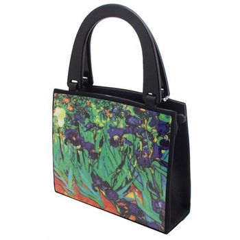 Karen Marie - Boutique Bags - Painted Irises Acrylic Pop-Art Tote