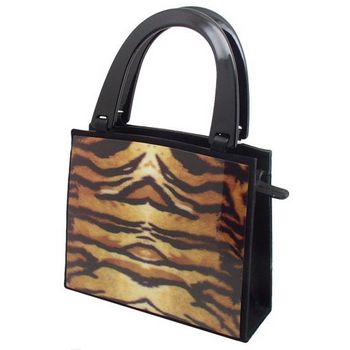 Karen Marie - Boutique Bags - Tiger Acrylic Pop-Art Tote