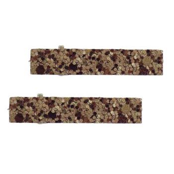 HB HairJewels - Lucy Collection - Mini Glitter Clip - Chocolate (Set of 2)