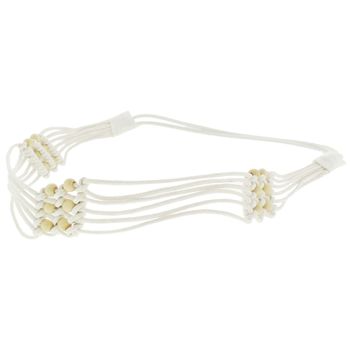 HB HairJewels - Lucy Collection - Woven Basket Weave Bandeau - Ivory (1)