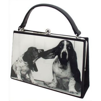 Karen Marie - Boutique Bags - Hound  Dogs Medium Acrylic Pop-Art Tote