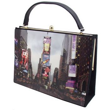 Karen Marie - Boutique Bags - Times Square Medium Acrylic Pop-Art Tote