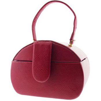 Karen Marie - Boutique Bags - Lizard Red Mini Rounded Jewel Box