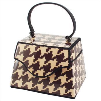 Karen Marie - Boutique Bags - Brown Hounds Tooth Jewel Box