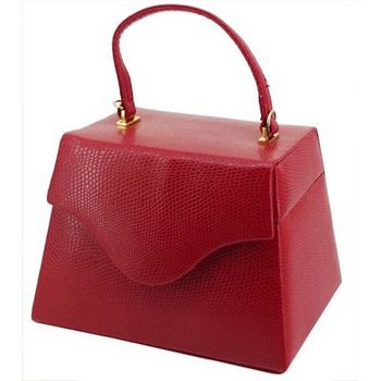 Karen Marie - Boutique Bags - Lizard Red Jewel Box