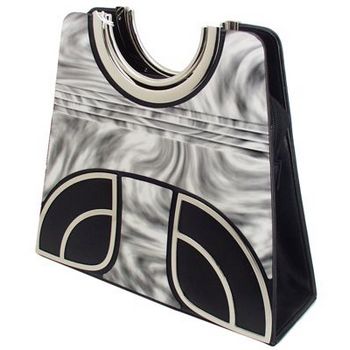 Karen Marie - Boutique Bags - Marble Black Acrylic Bag (1)