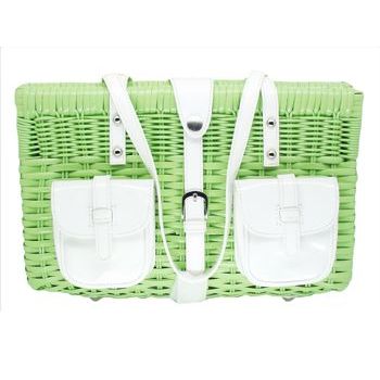 Lulu Guinness - Kirstie Green Bamboo Handbag (1)