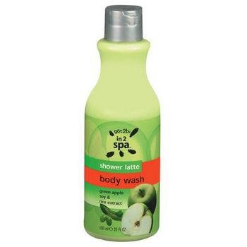 got2b - Spa Body - Shower Latte - Green Apple Soy & Rice Extract Body Cleanser - 20 fl oz (600ml)