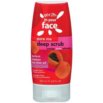got2b - In Your Face - Pore Me Deep Scrub - Apricot, Papaya, & Tea Tree Oil - 6.8 fl. oz.