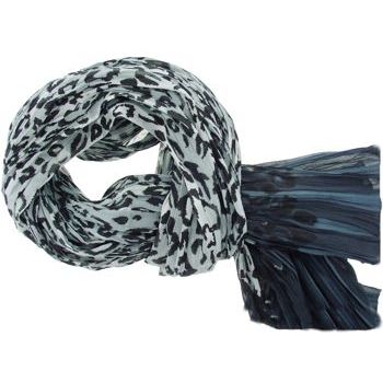 SOHO BEAT - Fashionista Scarves - Leopard Print - Grey/Slate Blue