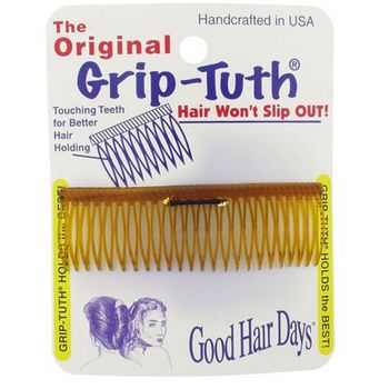 Good Hair Days - Shorty Grip-Tuth - 3 1/4inch Shell Sidecomb (1)