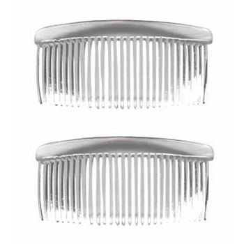 Good Hair Days - Rounded Back Combs - 3 3/4inch Crystal (2)