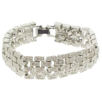 RJ Graziano - Diamond Swarovski Crystal Multi-Rowed Bracelet