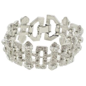 RJ Graziano - Grecian Inspired Diamond Swarovski Crystal Bracelet