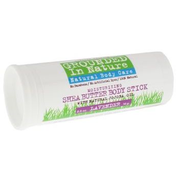 Grounded in Nature - Shea Butter Body Stick for Dry, Rough Skin - Lavender