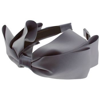 SBNY Accessories - Couture - Heather - Satin Bow Headband - Pewter