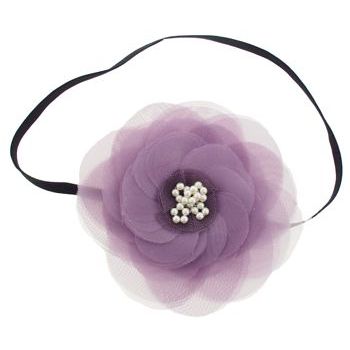 SBNY Accessories - Couture - Camillia - Flowering Magnolia with Pearl Center Bandeau - French Lavender