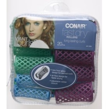 Conair - Fast Dry Rollers - 20 Pieces  3 Sizes