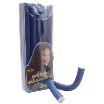 Conair - Spiral Curlers - Medium 10 pack -  Blue