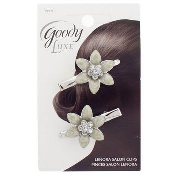 Goody Hair Products on Goody Luxe Lenora Salon Clips Ivory Set Of 2