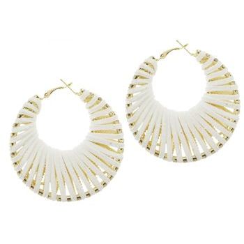 SOHO BEAT - Navajo Couture - Siberian Glam Earrings - Winter White