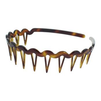 France Luxe - Wavy Rake Headband - Tort
