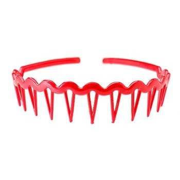 France Luxe - Wavy Rake Headband - Red