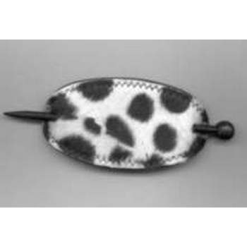 Animal Print Ponytail Holders -White Spotted