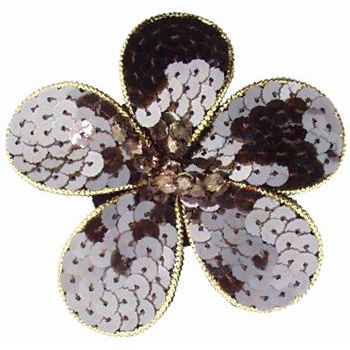 Balu - Sequin Flower Pin - Chocolate Brown (1)