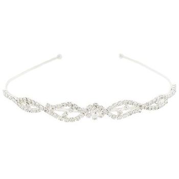 Karen Marie - Bridal Collection - Crystal Loop Headband - White Diamond