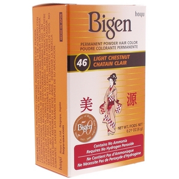 Bigen - Permanent Powder Hair Color - Light Chestnut #46