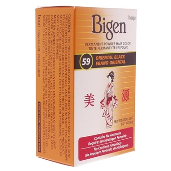 Bigen - Permanent Powder Hair Color - Oriental Black #59
