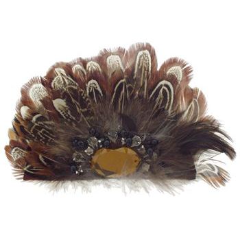 Lavender Girl - Feathered Hair Clip - Multi