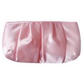Amici Accessories - Pink Brianna - Rouged Satin Clutch