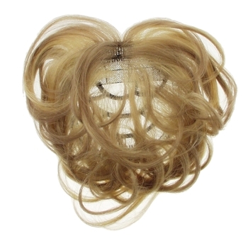 Unique VIP Collection - CoverX Top Piece - Remy Human Hair Curly - Blonde (Color: 18/22)