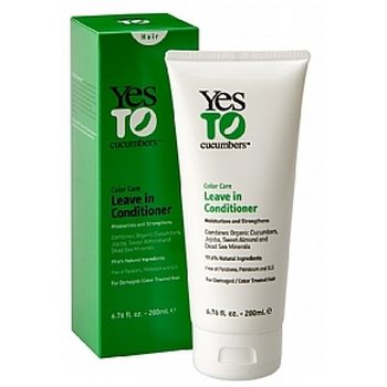 Yes To Cucumbers - Color Care - Leave In Conditioner - Moisturizing and Strengthening 6.76 fl oz (200ml)