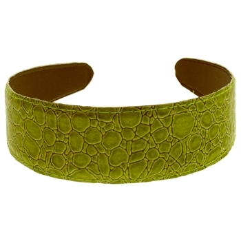 Karen Marie - Faux Croc Headband - Lime (1)