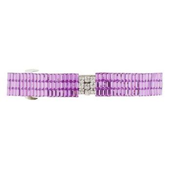 HB HairJewels - Lucy Collection - Rock Crystal Barrette - Lavender (1)
