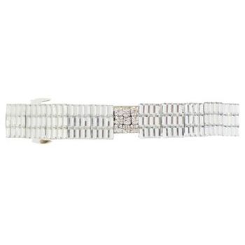 HB HairJewels - Lucy Collection - Rock Crystal Barrette - White (1)